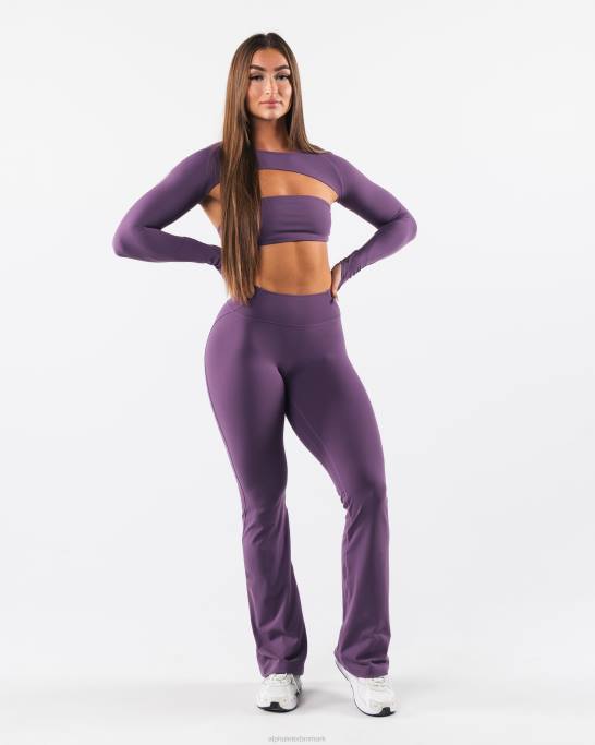 aura trækker på skuldrene Kvinder Alphalete J8D2242 tøj aster lilla