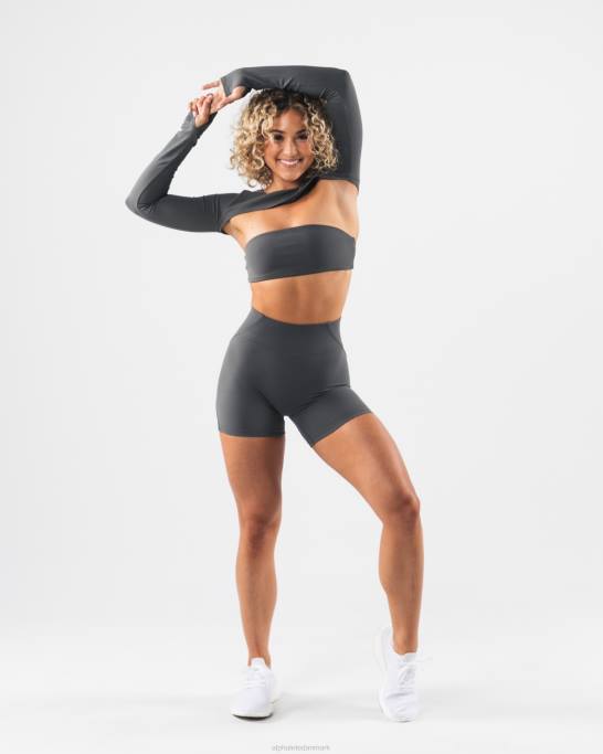 aura trækker på skuldrene Kvinder Alphalete J8D2245 tøj tin grå