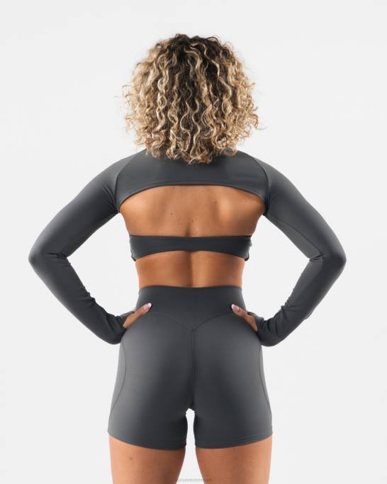 aura trækker på skuldrene Kvinder Alphalete J8D2245 tøj tin grå