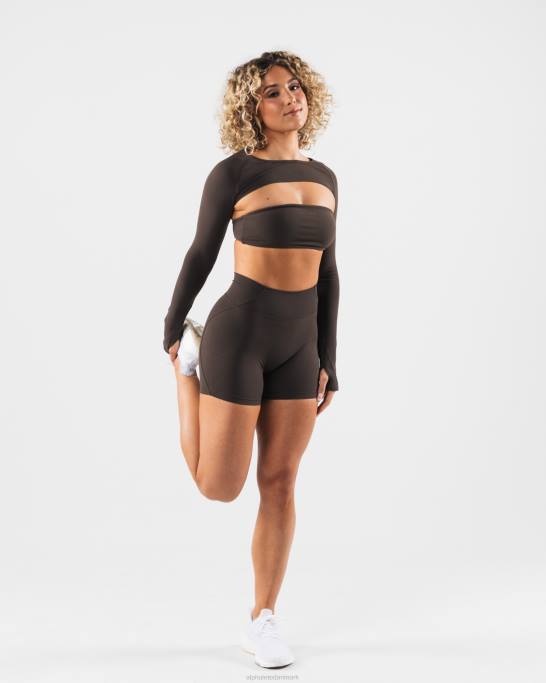 aura trækker på skuldrene Kvinder Alphalete J8D2246 tøj kashmir brun