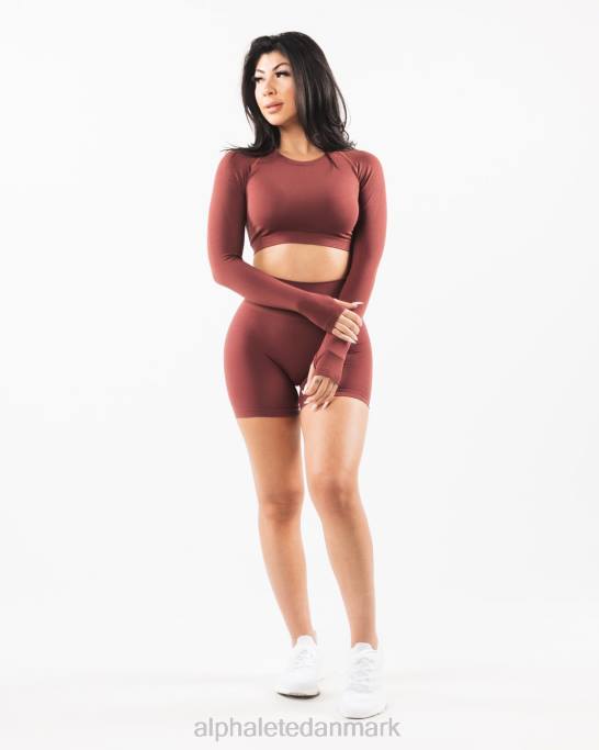 stratus ls afgrøde Kvinder Alphalete J8D2254 tøj efterårsrød