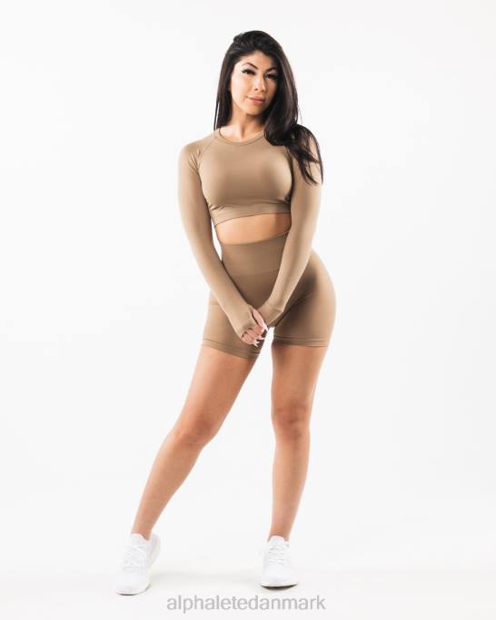 stratus ls afgrøde Kvinder Alphalete J8D2255 tøj chai brun