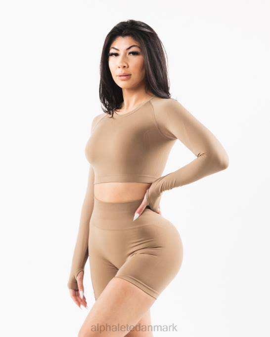 stratus ls afgrøde Kvinder Alphalete J8D2255 tøj chai brun