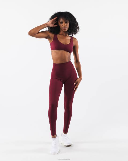 aura legging Kvinder Alphalete J8D2375 tøj krans rød