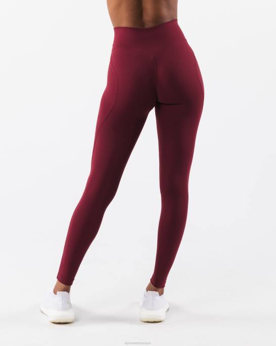 aura legging Kvinder Alphalete J8D2375 tøj krans rød