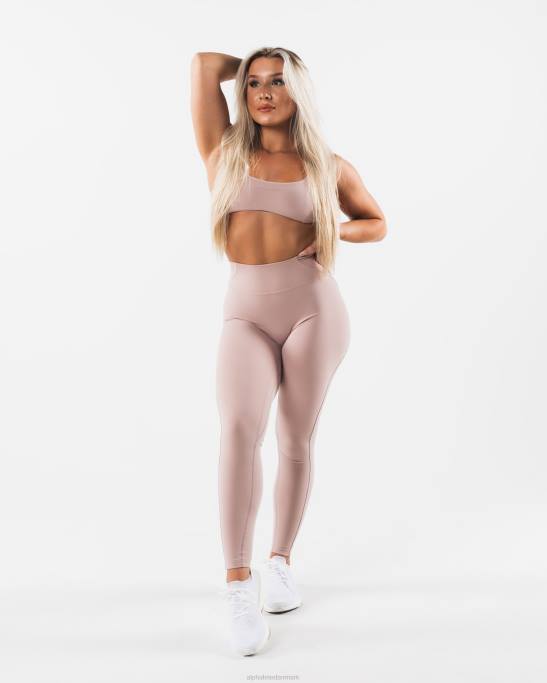 aura legging Kvinder Alphalete J8D2393 tøj porcelæn brun