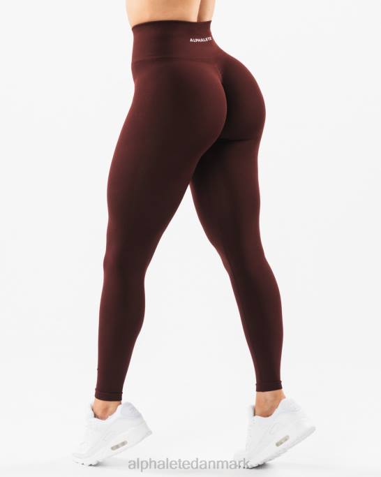 forstærk legging Kvinder Alphalete J8D2423 tøj sangria rød