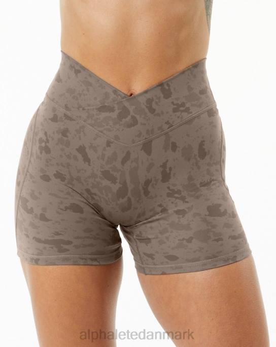 overfladestrøm kort 5" Kvinder Alphalete J8D2365 tøj pebble print mokkabrun