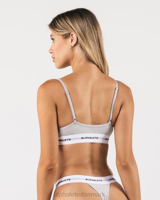 akut bralette Kvinder Alphalete J8D287 tøj gråmeleret