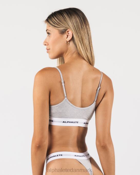 akut cami bralette Kvinder Alphalete J8D286 tøj gråmeleret