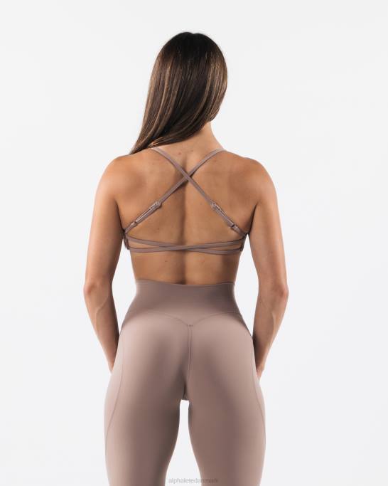 aura bh med stropper Kvinder Alphalete J8D248 tøj sandbrun