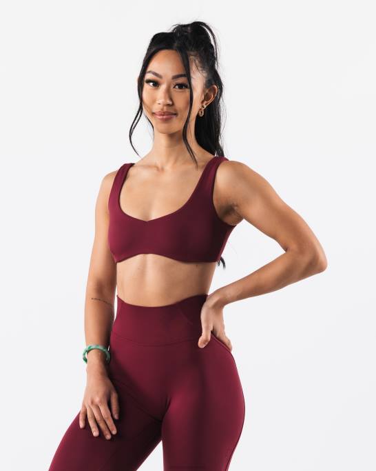 aura sculpt bh Kvinder Alphalete J8D229 tøj krans rød