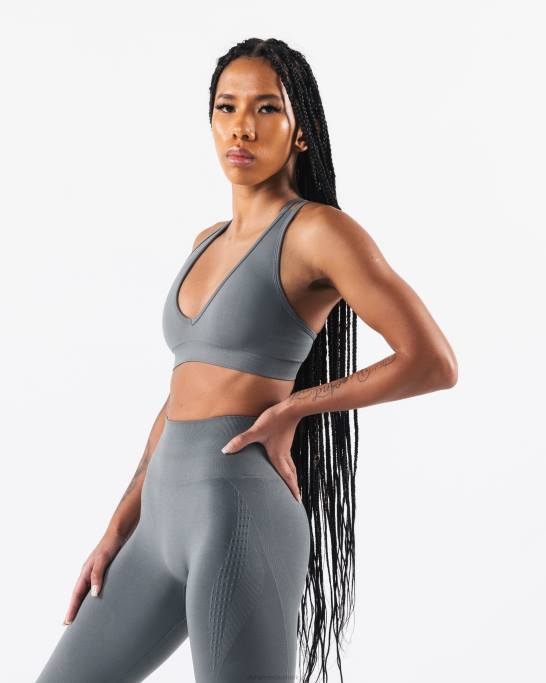 forstærk dyb v bh Kvinder Alphalete J8D25 tøj skyskraber grå