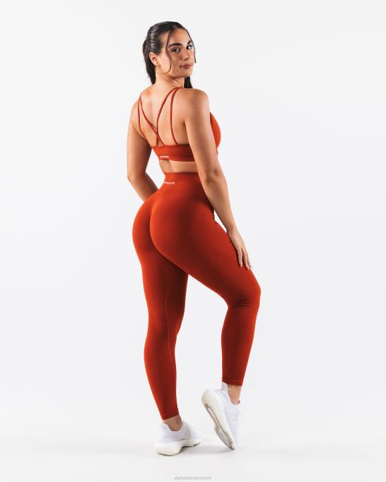 forstærk excel bh Kvinder Alphalete J8D28 tøj gange kvadratisk rød