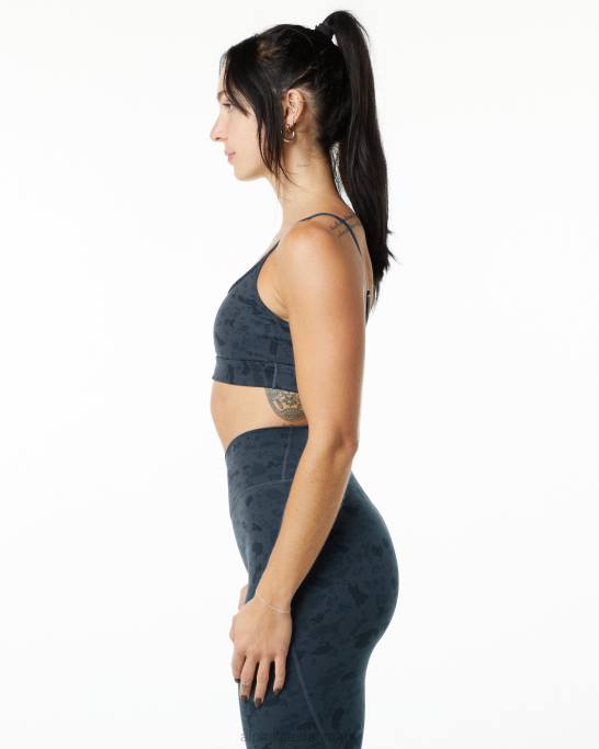 overflade ubegrænset bh Kvinder Alphalete J8D2151 tøj pebble print hvalblå