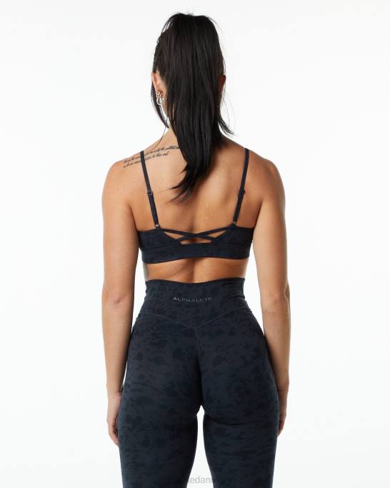 overflade ubegrænset bh Kvinder Alphalete J8D2152 tøj småstensprint sort