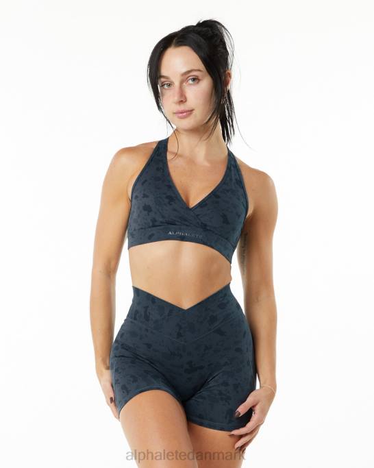 overflade wrap bh Kvinder Alphalete J8D2157 tøj pebble print hvalblå