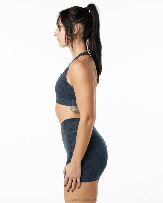 overflade wrap bh Kvinder Alphalete J8D2157 tøj pebble print hvalblå