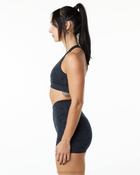 overflade wrap bh Kvinder Alphalete J8D2158 tøj småstensprint sort