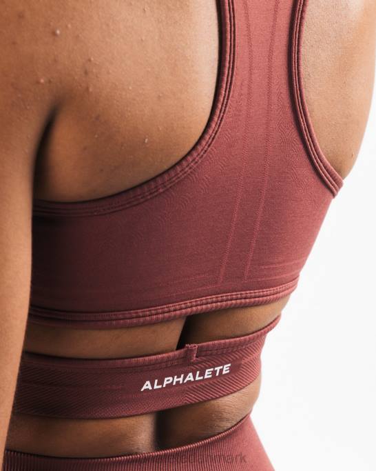 stratus bh Kvinder Alphalete J8D298 tøj efterårsrød