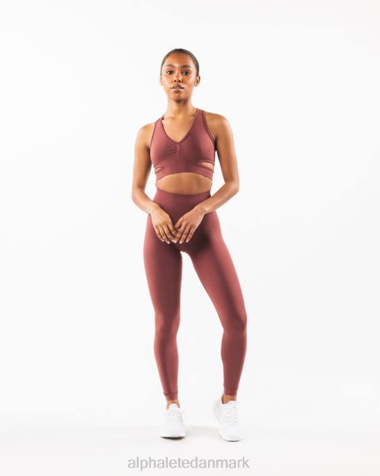 stratus bh Kvinder Alphalete J8D298 tøj efterårsrød