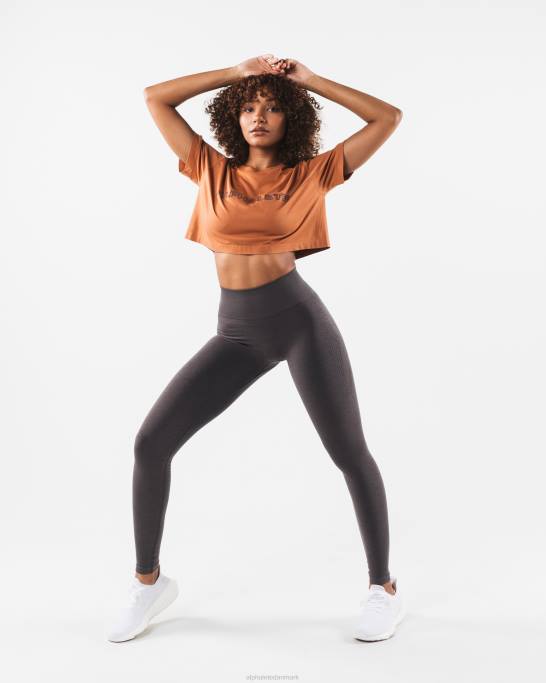 kerne airtech ss afgrøde Kvinder Alphalete J8D2204 tøj legeret orange