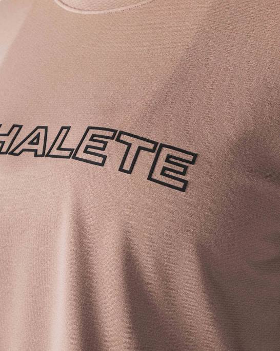 kerne airtech ss afgrøde Kvinder Alphalete J8D2207 tøj cremet beige brun