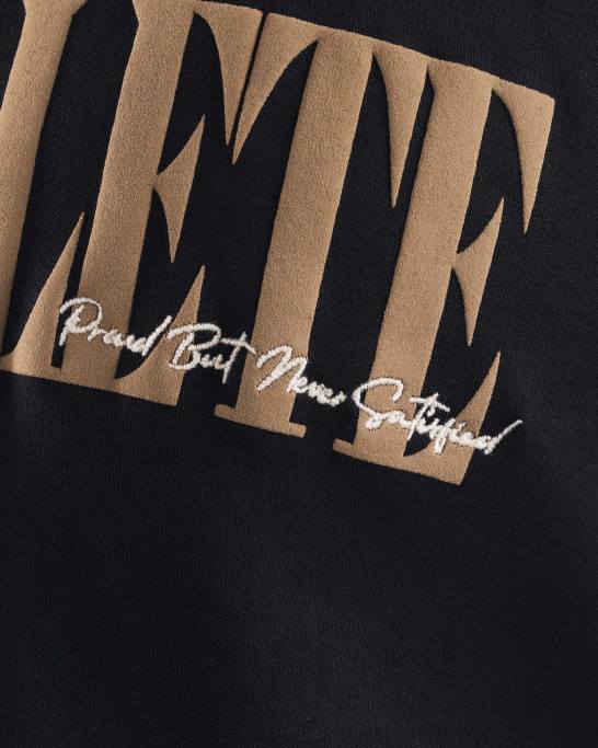 republik crop tee Kvinder Alphalete J8D2201 tøj sort