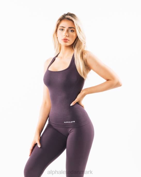 sømløs racerback tank Kvinder Alphalete J8D2163 tøj due lilla