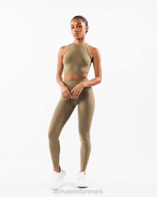 stratus afgrødetank Kvinder Alphalete J8D2173 tøj pilegrøn