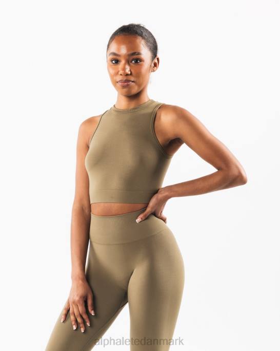 stratus afgrødetank Kvinder Alphalete J8D2173 tøj pilegrøn