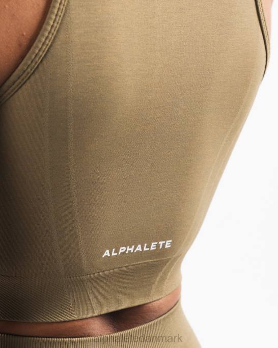 stratus afgrødetank Kvinder Alphalete J8D2173 tøj pilegrøn