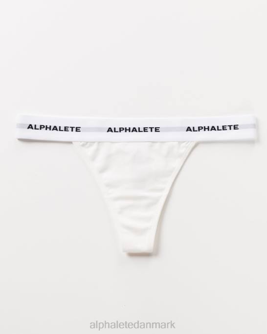 akut rem Kvinder Alphalete J8D2468 tøj hvid