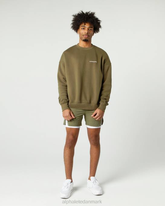 klassisk besætning Mænd Alphalete J8D2631 tøj pilegrøn