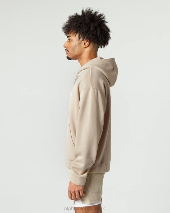 klassisk jakke med fuld lynlås Mænd Alphalete J8D2635 tøj hør brun