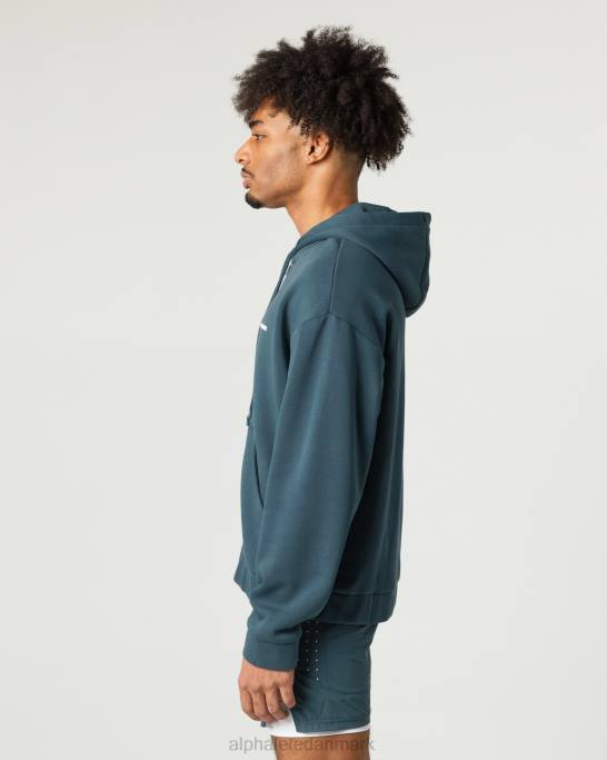 klassisk jakke med fuld lynlås Mænd Alphalete J8D2637 tøj havblåt