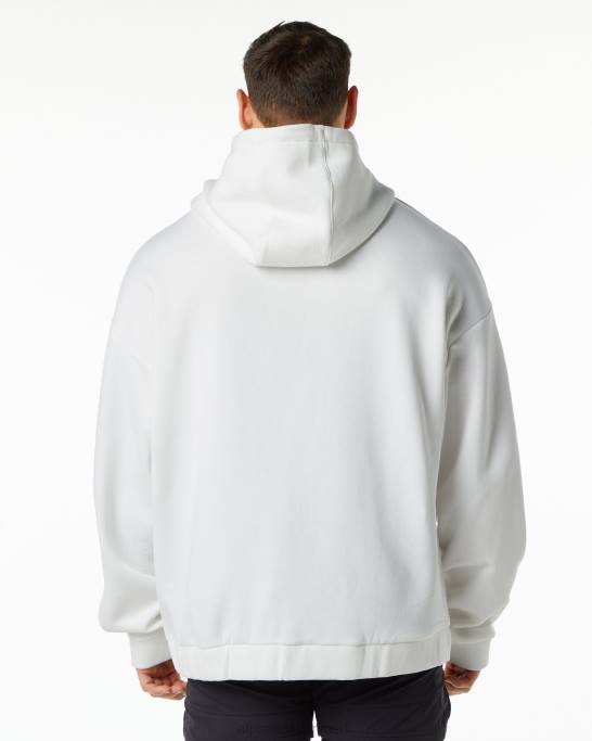 klassisk jakke med fuld lynlås Mænd Alphalete J8D2641 tøj hvid