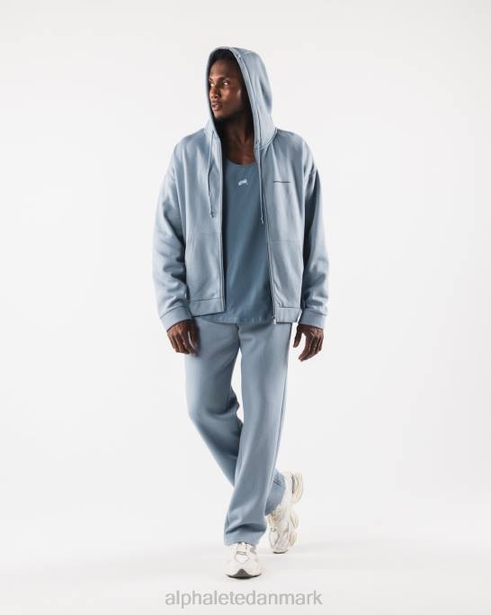 original jakke med fuld lynlås Mænd Alphalete J8D2612 tøj isbjerg blå