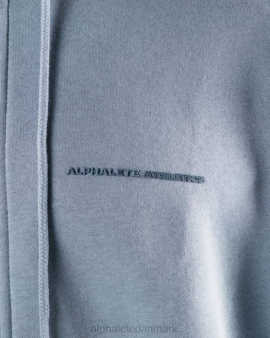 original jakke med fuld lynlås Mænd Alphalete J8D2612 tøj isbjerg blå