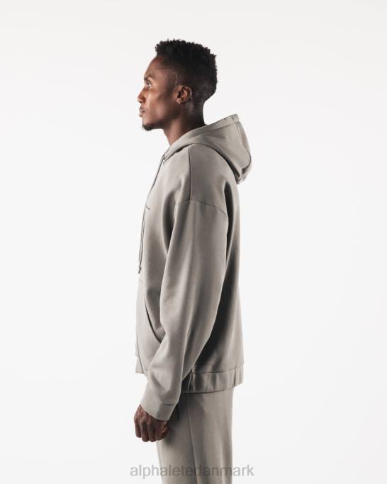 original jakke med fuld lynlås Mænd Alphalete J8D2614 tøj sterling grå