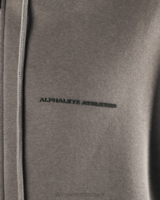 original jakke med fuld lynlås Mænd Alphalete J8D2614 tøj sterling grå