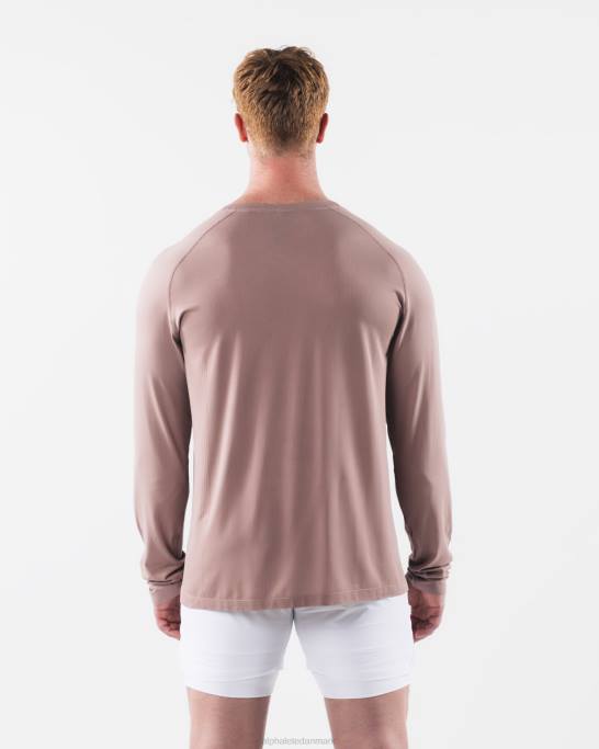 aa airtech ls t-shirt Mænd Alphalete J8D2515 tøj porcelæn brun