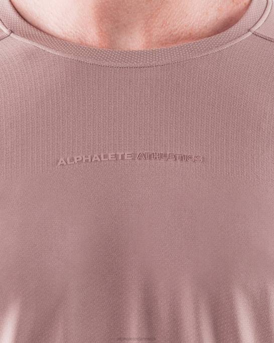 aa airtech ls t-shirt Mænd Alphalete J8D2515 tøj porcelæn brun