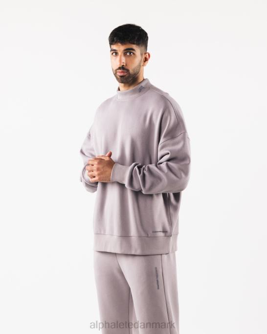 oprindelse mock neck ls Mænd Alphalete J8D2751 tøj rosenvand pink