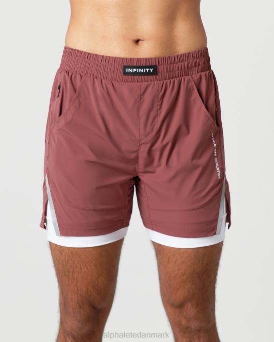 uendelig hastighed kort 5,5" Mænd Alphalete J8D2685 tøj efterårsrød