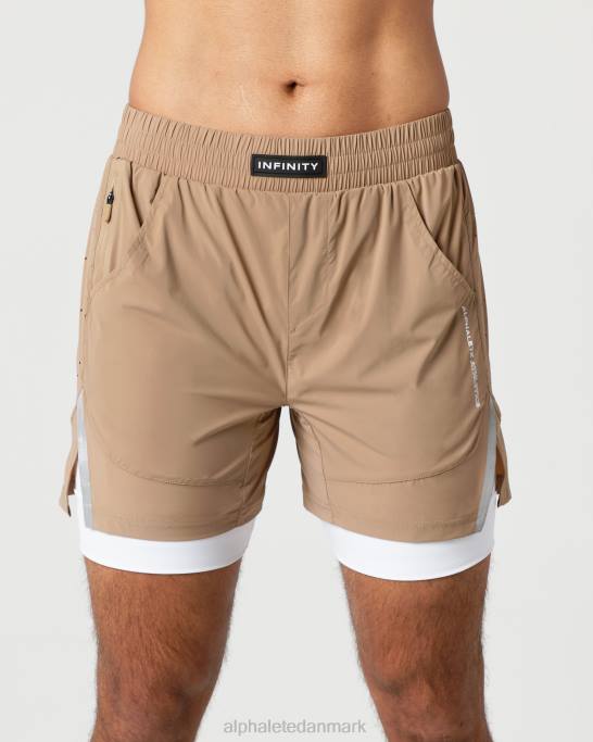 uendelig hastighed kort 5,5" Mænd Alphalete J8D2687 tøj chai brun