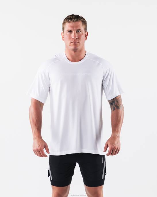 aa airtech t-shirt Mænd Alphalete J8D2507 tøj hvid