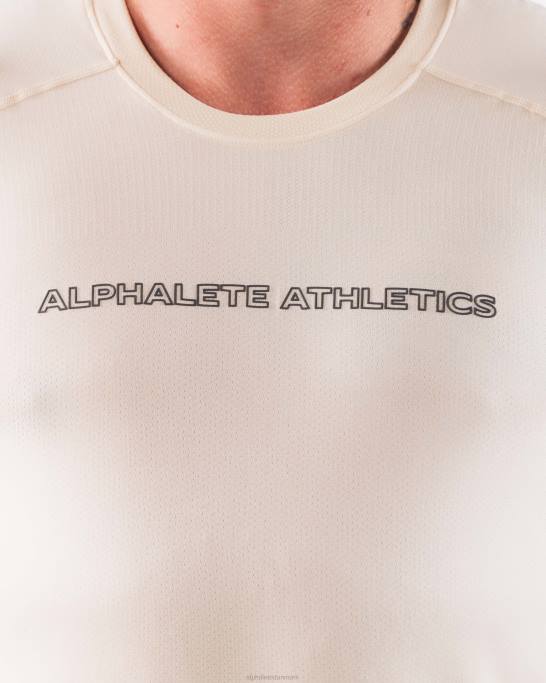 aa airtech t-shirt Mænd Alphalete J8D2510 tøj beige brun