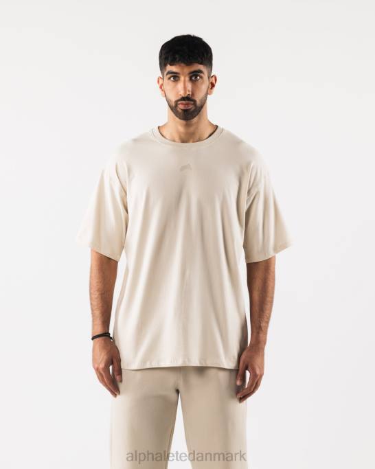 justeret t-shirt Mænd Alphalete J8D2492 tøj havsalt brun