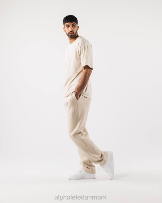 justeret t-shirt Mænd Alphalete J8D2492 tøj havsalt brun